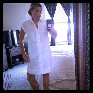 J. Crew White Shirtdress